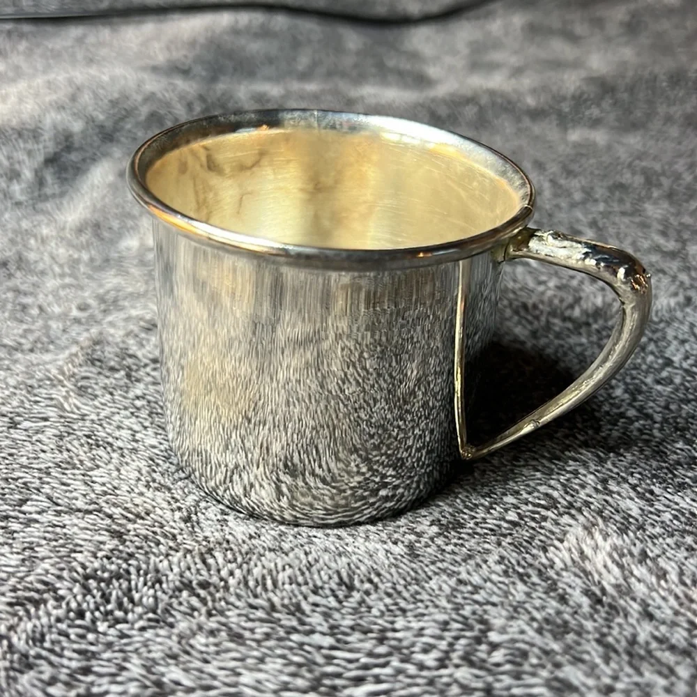 VINTAGE SILVER-PLATED CHILD CUP 1980s - Picture 6 of 14